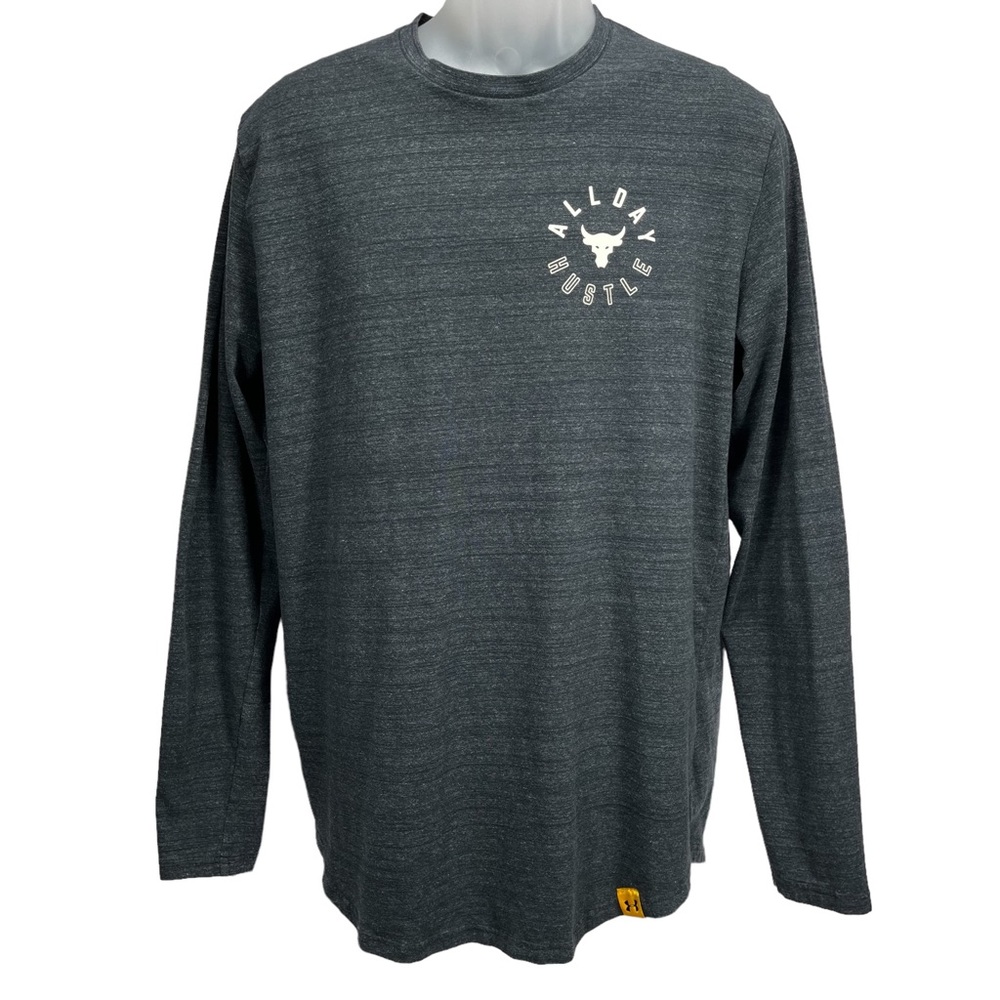 Under Armour x Project Rock Men’s Large All Day Hustle Long Sleeve Gym‎ Shirt